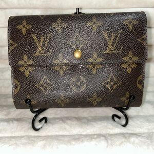 Louis Vuitton Brown and Gold Monogram Clutch